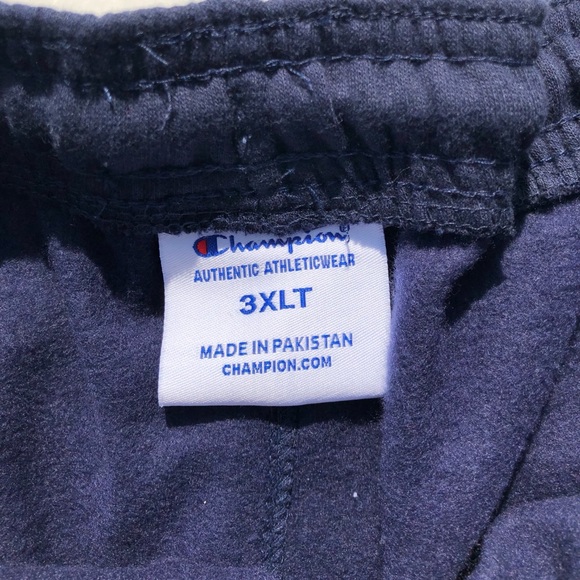 Champion Men’s Navy Big & Tall Sweatpants - 3XLT - Picture 5 of 5